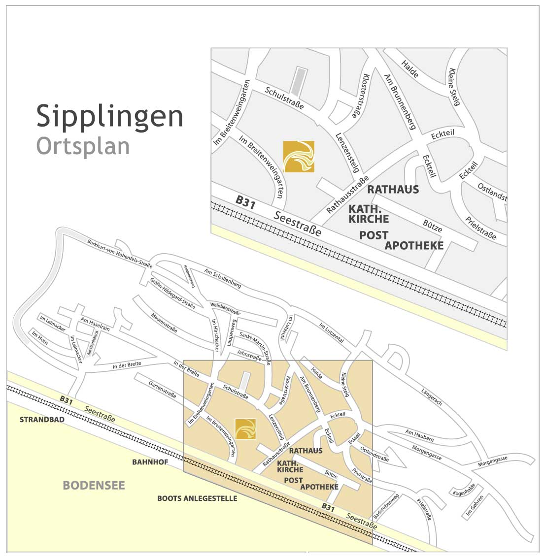 Ortsplan von Sipplingen